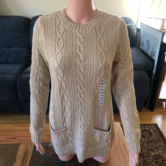 Cable Knit Sweater W Pockets | Poshmark